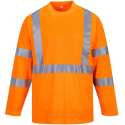 PORTWEST  T-shirt met lange mouwen en reflectie strepen Oranje Maat L