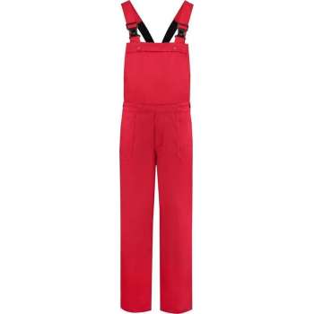 EM Workwear Tuinbroek Polyester/Katoen  Rood - Maat 48