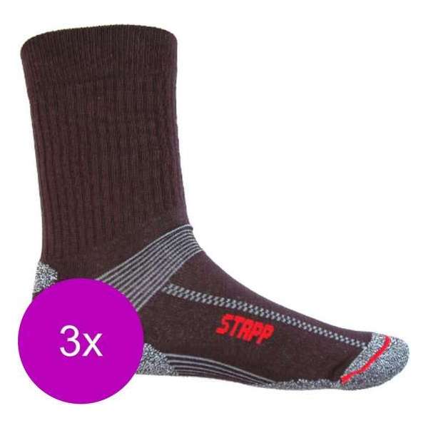 Stapp Unisex Coolmax Cordura Zwart - Sokken - 3 x 43-46