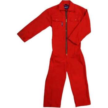 MM Eurotool Kinderoverall katoen rood - maat 152