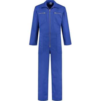 EM Workwear kinderoverall 100% katoen Korenblauw met rits maat 176