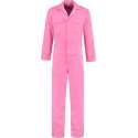 EM Workwear kinderoverall pol/kat Roze met verdekte ritssluiting maat 116