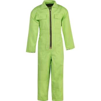 STØRVIK Kinderoverall 100% Katoen Unisex Limegroen - Maat 92 - NICKY