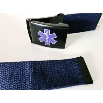 ‘tactische’ broeksriem met Star of Life logo BLAUW