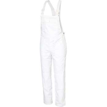 KLM Workwear - Amerikaanse Overall COREY (|tuinbroek| BIB| bretelbroek) - katoen/polyester 300g/m2- Wit