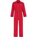 EM Workwear kinderoverall 100% katoen Rood met rits maat 164