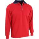 KREB Workwear® EVERT Zip Sweater Rood/MarineblauwXXXL