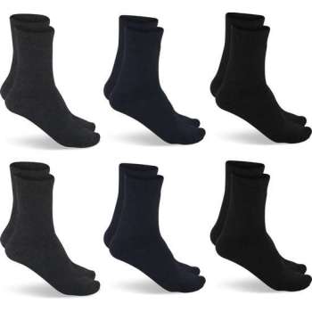 Primair Socks - Unisex Sokken 6 Paar Thermo Sokken - Multi - Maat 43-46