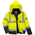 Jas Portwest S266 bomber fluor-geel/navy Maat S