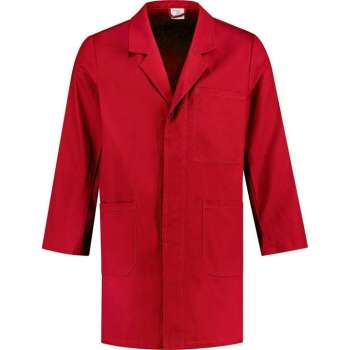 Yoworkwear - Stofjas  - 100% katoen  - Rood - Maat M