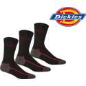 DICKIES SOKKEN - DICKIES Robust werksokken Cordura - 43/46 - zwart - 3 paar