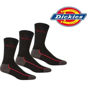 DICKIES SOKKEN - DICKIES Robust werksokken Cordura - 43/46 - zwart - 3 paar