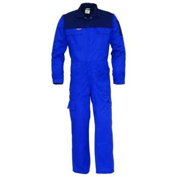 Havep 2418 Overall Korenblauw/Marine maat 50