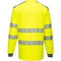 Portwest T185 - PW3 Hi-Vis T-shirt met lange mouw Geel/marine Maat: L