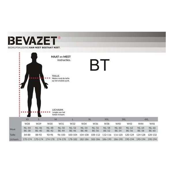 Tuinbroeken BT AM. OVERALL P_K ZwartNL:46 BE:40