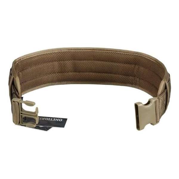 verstelbare militaire tactische riem met afneembare dikke pad, 1000d Nylon maat M  Kleur bruin Airsoft, paintball