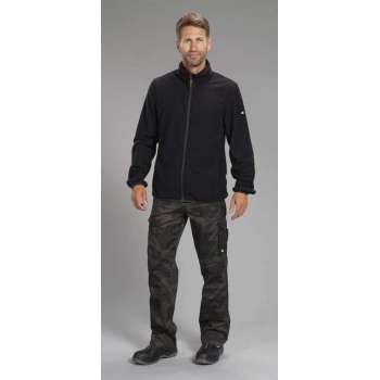 Uncle Sam WORKWEAR Fleece jack, kleur zwart, maat M