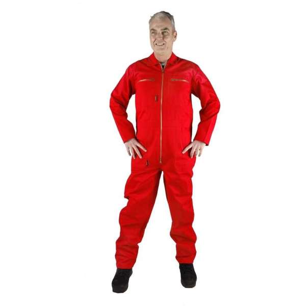 STØRVIK Rally Overall 100% Katoen Unisex Rood - Maat 56 - NIGEL