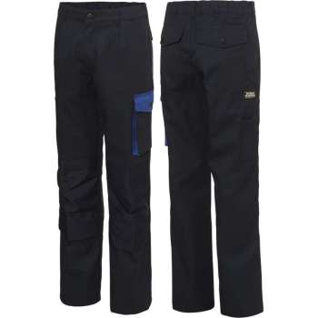 Ultimate Workwear - Werkbroek SHAWN - polykatoen - lichtgewicht tweekleurig Blauw (Marine/Navy)/Blauw (Kobalt/Royal Blue)