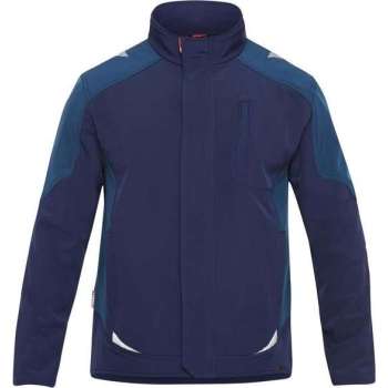 F. Engel 8810-229 Softshelljack Inkt Blauw/Diesel Blauw maat M