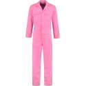 EM Workwear kinderoverall pol/kat Roze met verdekte ritssluiting maat 164