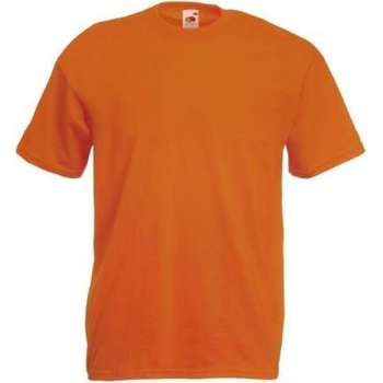 Fruit of the Loom T-shirt Valueweight, Oranje, Maat M ( 5 stuks onbedrukt)