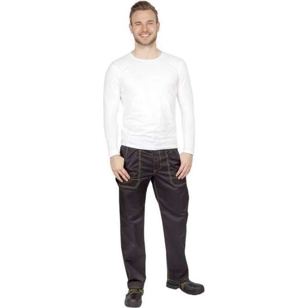 Wisent Work Wear Tailleband broek, kleur zwart, maat 52