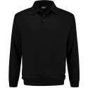 Indushirt polosweater biologisch katoen zwart L