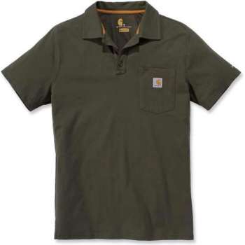 Carhartt Force Cotton Delmont Pocket Polo-Mosgroen-XXL