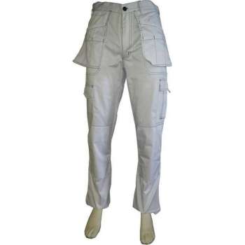 Yoworkwear Werkbroek polyester/katoen wit maat 56