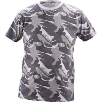 Camouflage t-shirt (180 g/m2) wit maat S