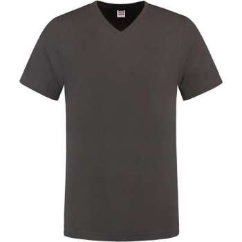 Tricorp 101005 T-Shirt V Hals Slim Fit Donkergrijs maat XS