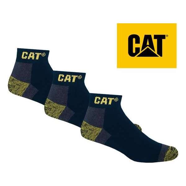 CATERPILLAR SOKKEN - CAT Premium werksokken "short" - 43/46 - donkerblauw - 3 paar