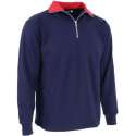 KREB Workwear® EVERT Zip Sweater Marineblauw/RoodXL