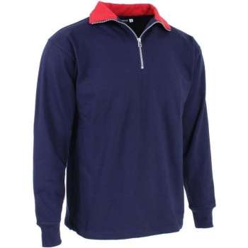 KREB Workwear® EVERT Zip Sweater Marineblauw/RoodXL