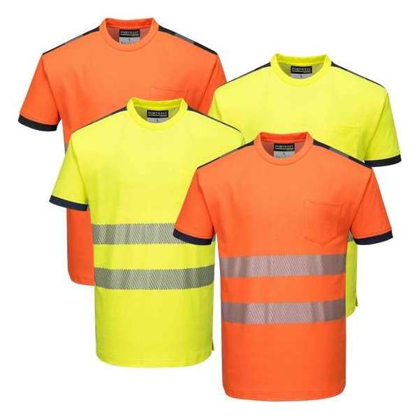 Portwest T181 - Hi-Vis Vision T-shirt - Geel/zwart - R Maat XL