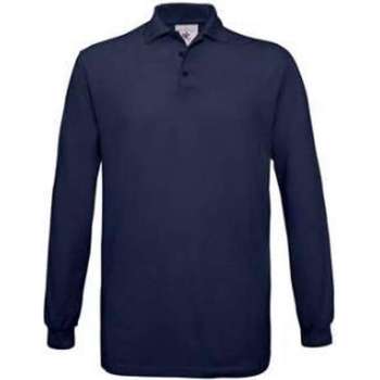 Santino B&c Poloshirts Long Sleeve Safran Tt Lsl Navy Maat L