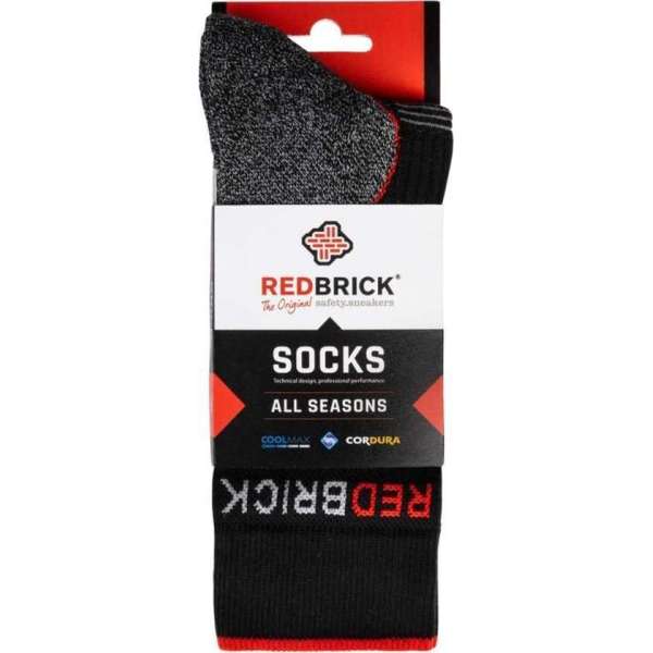 Redbrick All Season Sokken 25103 - Grijs/Zwart - 39-42