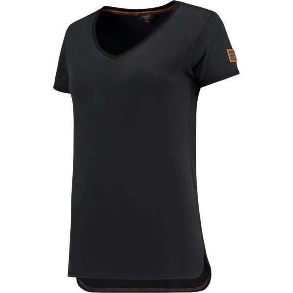 Tricorp 104006 T-Shirt Premium V Hals Dames Zwart maat S