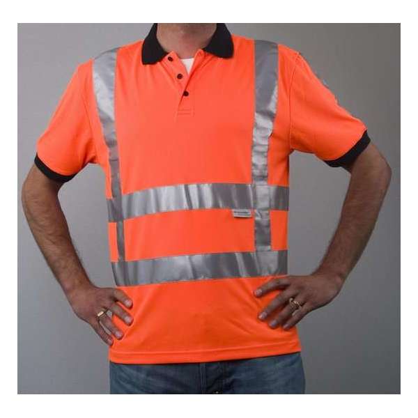 Safeworker RWS Signalisatie-poloshirt oranje maat L, vochtregulerend