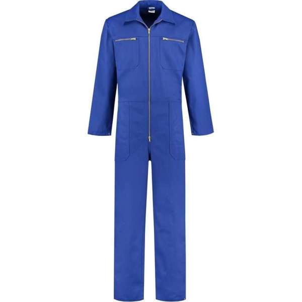 EM Workwear kinderoverall 100% katoen Korenblauw met rits maat 164