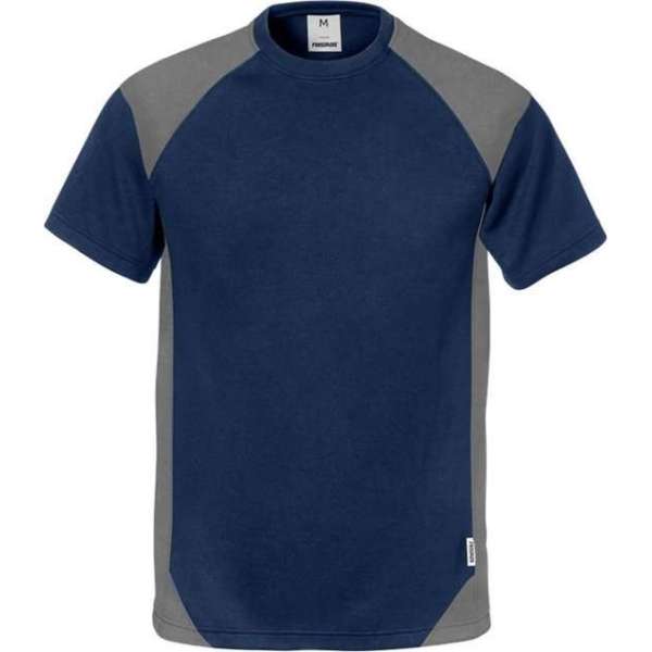 Fristads T-shirt 7046 Thv Marineblauw/ Grijs Mt L