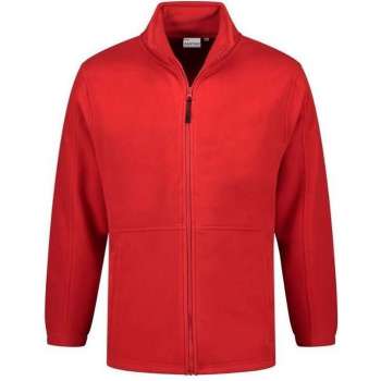 Santino Bormio Fleecejack lange mouwen +Rits - Rood - XXL