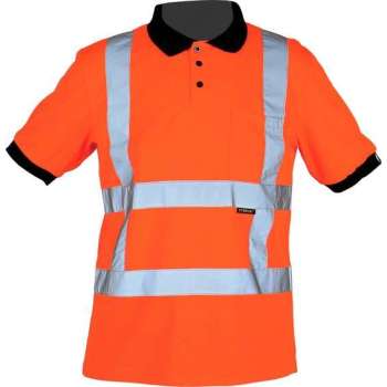 Storvik Werk polo reflecterend RWS Heren Oranje Reflecterend - Maat 2XL (56) - Ostfold