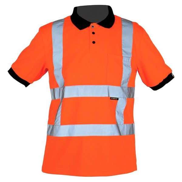 Storvik Werk polo reflecterend RWS Heren Oranje Reflecterend - Maat 2XL (56) - Ostfold