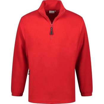 Santino fleece sweater Serfaus - rood - maat S