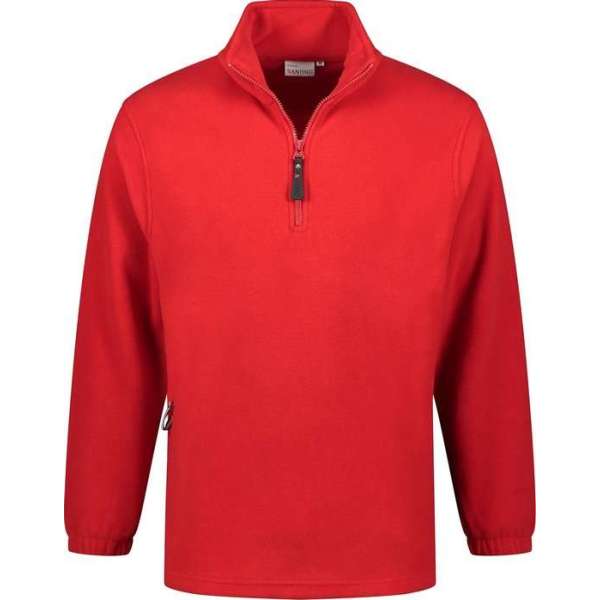 Santino fleece sweater Serfaus - rood - maat S