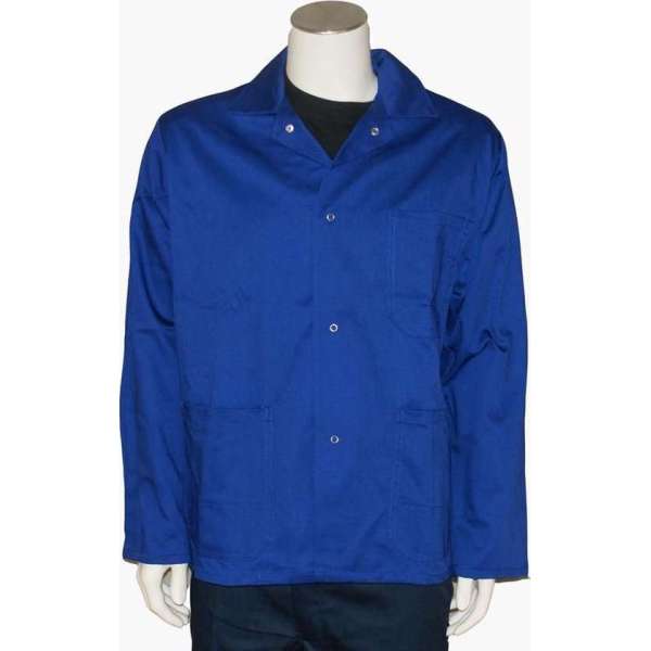 Yoworkwear Werkjasje polyester/katoen korenblauw maat 3XL