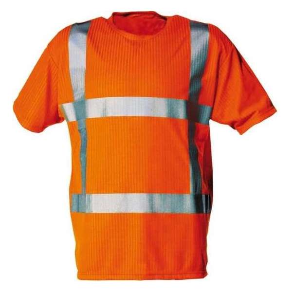 T-shirt RWS fluor oranje korte mouw maat S