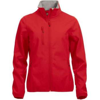 Clique Basic Softshell Jas Dames Red maat M